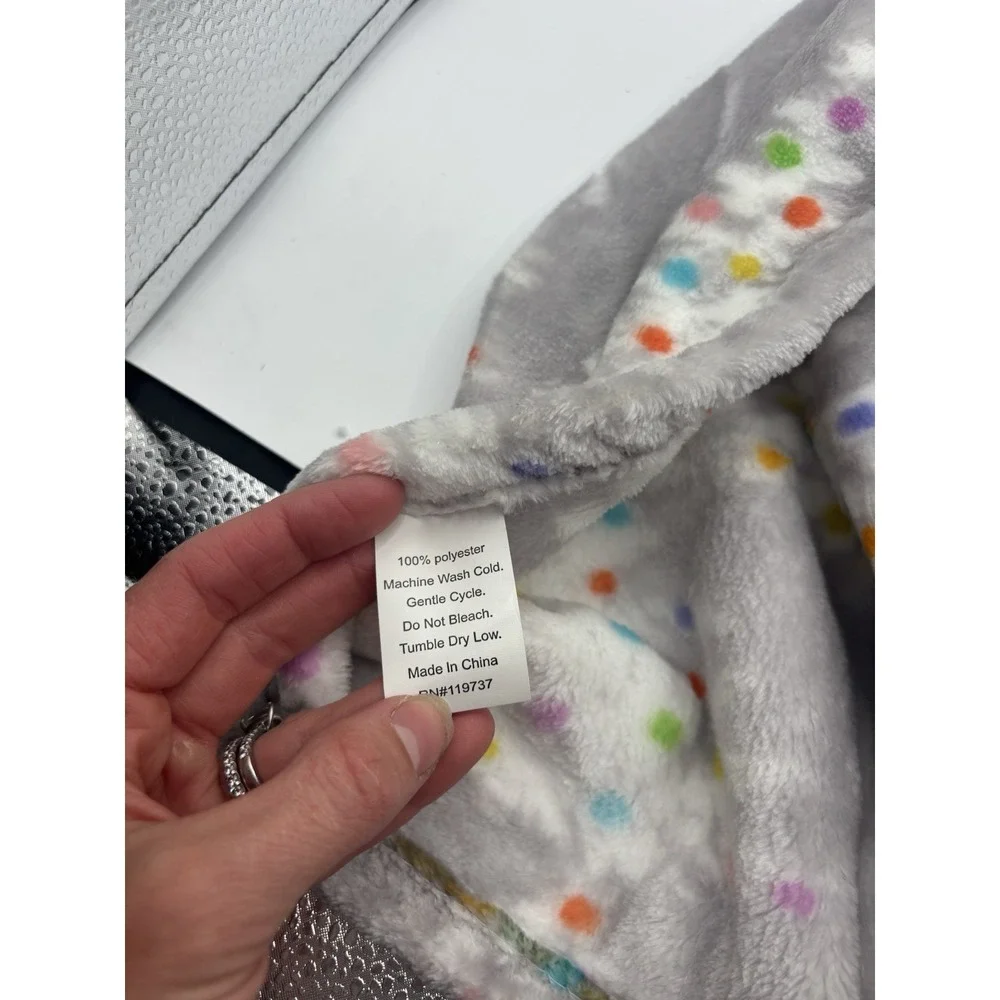 Boundary Plush Throw Blanket Christmas Holiday Gray White Tree Pattern 60x70 NWT